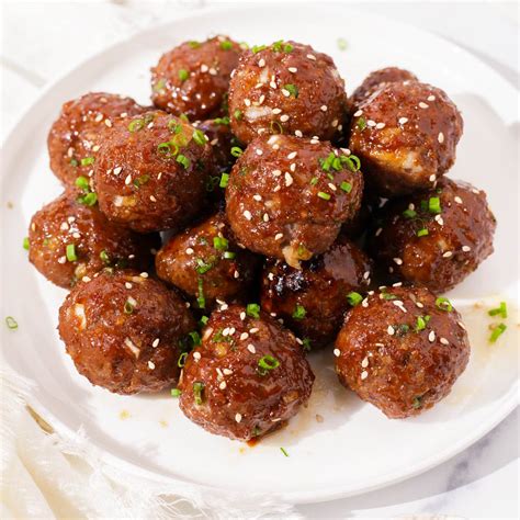 Easy Beef Bulgogi Meatballs Two Plaid Aprons