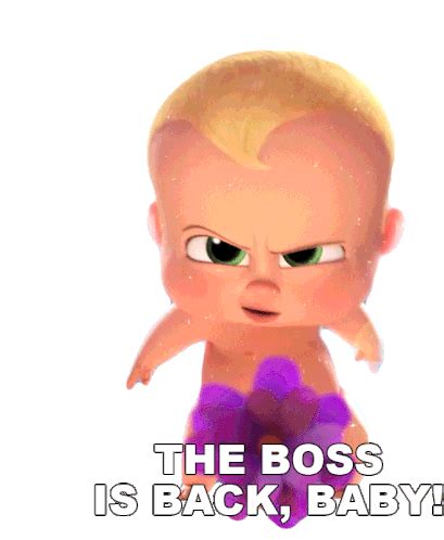 The Boss Is Back Baby Boss Baby Sticker The Boss Is Back Baby Boss