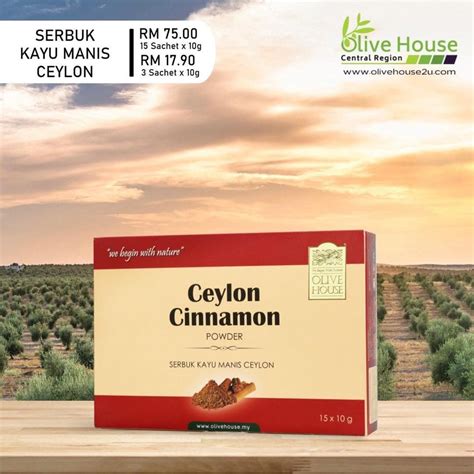 Serbuk Kayu Manis Ceylon Cinnamon Olive House Ceylon Cinnamon Powder