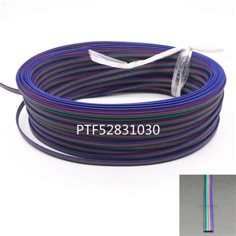 3M Tinned Copper 22AWG Led RGB Cable 4 Pin RGB Cable PVC Insulated Wire