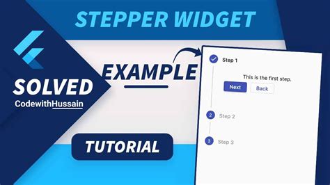 Stepper Widgets In Flutter Mobile Programming Themelower