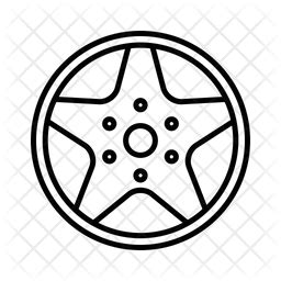 Rims Icon - Download in Line Style