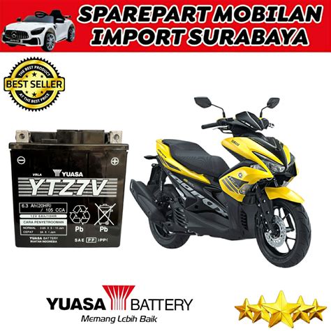 Jual Yuasa Ytz V Accu Kering Yamaha Aerox Old Lexi Nmax Old Freegos Aki