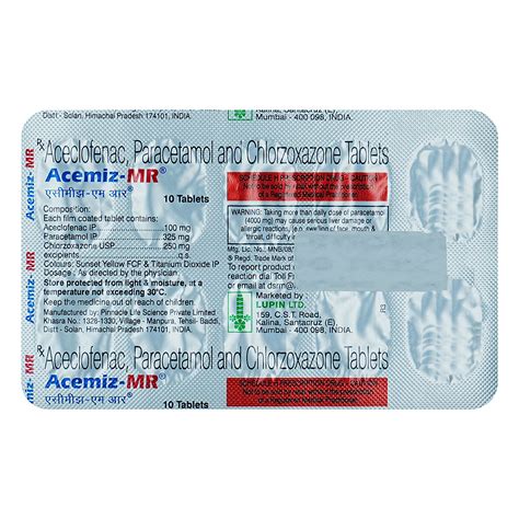 Acemiz-MR Tablet का उपयोग, फायदे ,साइड इफेक्ट,कीमत in Hindi | अपोलो ...
