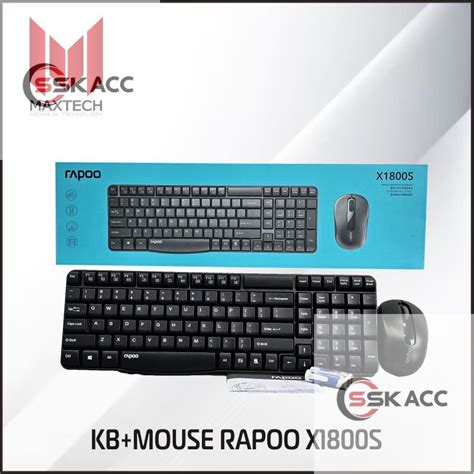 Jual Keyboard Mouse Wireless Combo Rapoo X1800s X 1800s Sskacc Komputer Shopee Indonesia