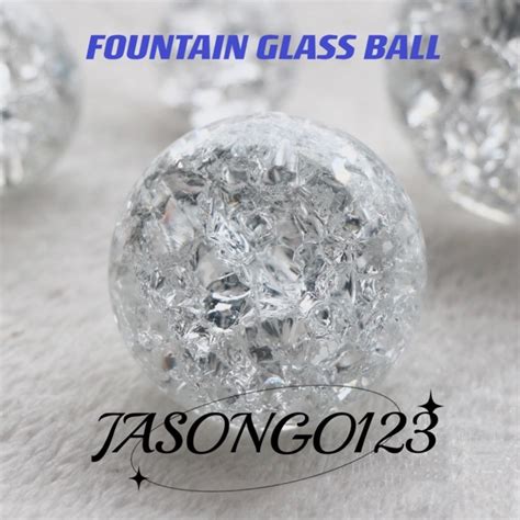 Crystal Marbles Water Fountain Ball Decorative Glass Balls Home Indoor