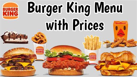 Burger King Menu With Prices Canada Updated