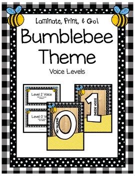 Bumblebee Theme Farmhouse Voice Levels by Little Smiles Big Sunshine