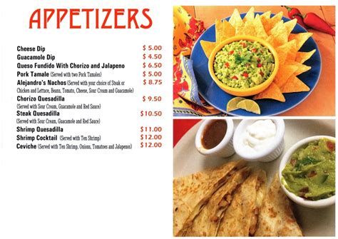Appetizer Menu Template