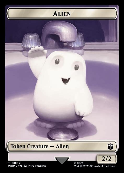 Alien Token Universes Beyond Doctor Who Foil Standard Card Kingdom