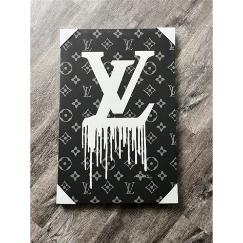 Louis Vuitton Art Louis Vuitton Drip Canvas Print Fairchild Paris