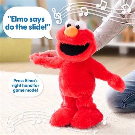 Sesame Street Elmo Slide Plush Officially Licensed Kids Toys For Ages