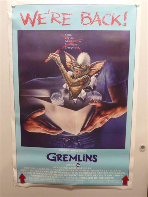 Gremlins Zach Galligan Phoebe Cates Original Sh Rerelease Poster