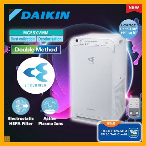 Daikin Air Purifier With Streamer Active Plasma Ionizer Electrostatic