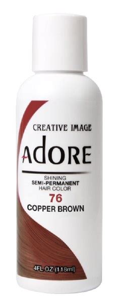 Adore Semi-Permanent Hair Color - 076 - Copper Brown - 4oz - Beauty Depot