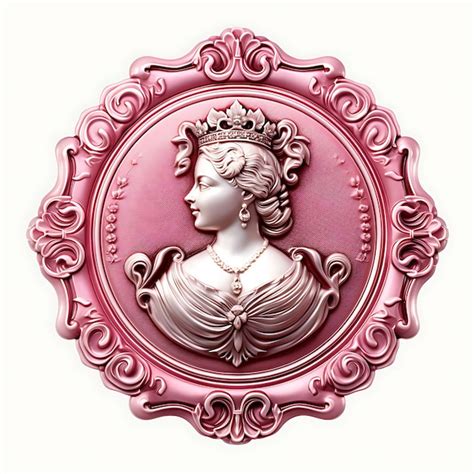 Premium Ai Image A Set Of Victorian Cameo Style Silver Plated Wax