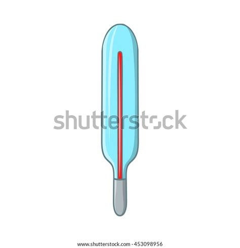 Medical Mercury Thermometer Icon Cartoon Style Vector De Stock Libre