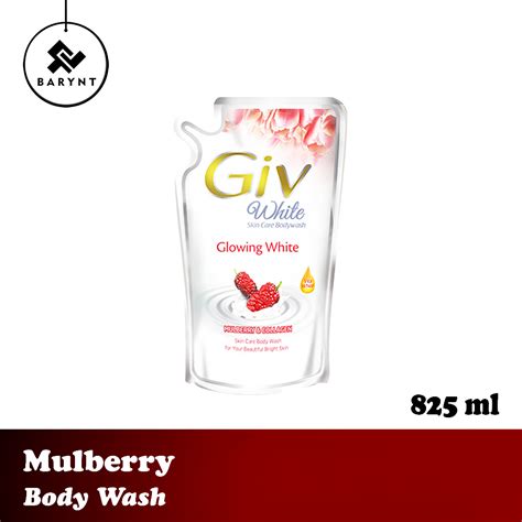 Jual Giv White Mulberry Collagen Refill 825 Ml Body Wash Sabun Cair