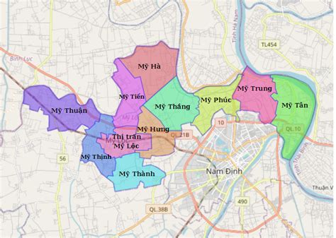 Bộ sưu tập bản đồ huyện mỹ lộc nam định đầy đủ thông tin về địa lý