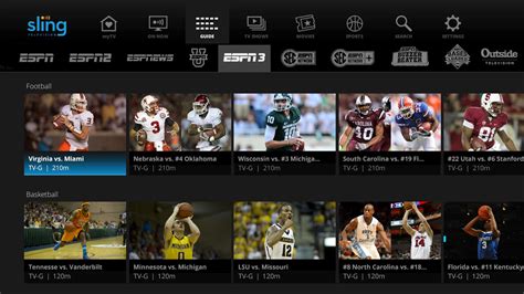 Sling TV Gets A New Look And Adds ESPN3 To Its Channel Lineup The Verge