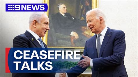 Biden Presses Netanyahu For Gaza Ceasefire News Australia Youtube