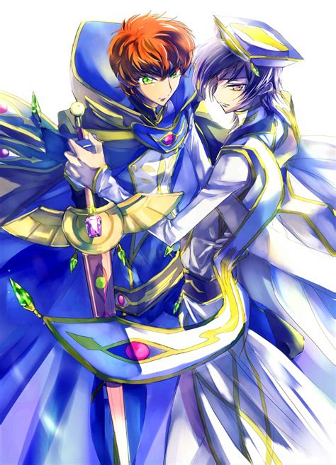 Lelouch Lamperouge And Kururugi Suzaku Code Geass Drawn By Amatu