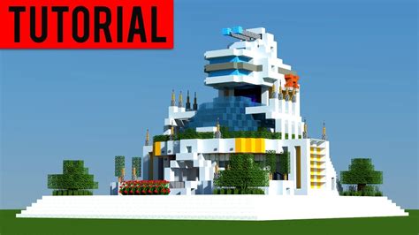 Minecraft How To Build A FUTURISTIC Village Modern House Tutorial