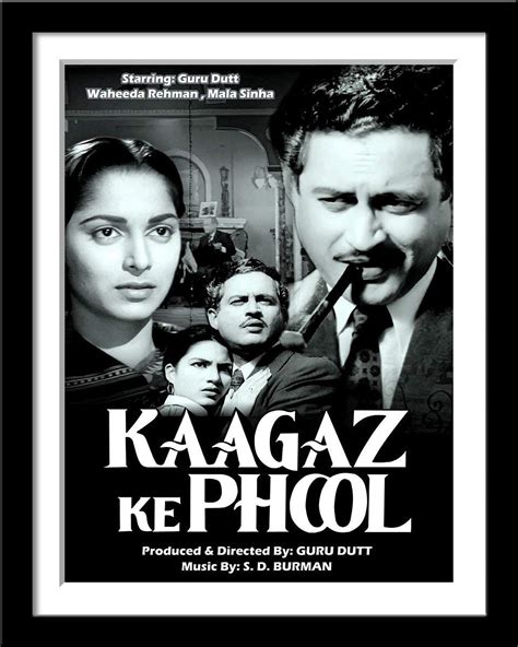 Tallenge Kaagaz Ke Phool Guru Dutt Classic Hindi Movie Poster