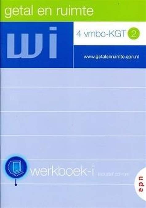 Getal En Ruimte Vmbo Kgt Werkboek Per Stuk