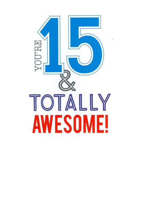 15th Birthday Card Printable