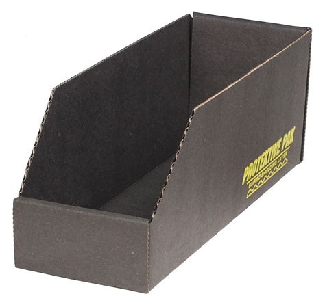 PROTEKTIVE PAK, 12 in Overall Lg, 4 in x 4 1/2 in, ESD Corrugated Shelf ...