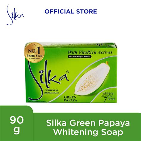 Silka Green Papaya Whitening Soap 90g Shopee Philippines