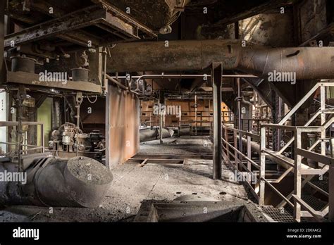 old abandoned blast furnace detail Stock Photo - Alamy