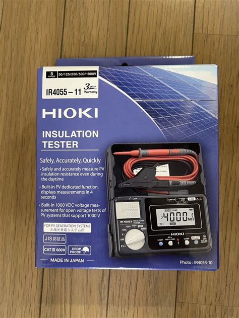 【未使用】 新品1円～hioki 日置 絶縁抵抗計 Ir4055－11の落札情報詳細 ヤフオク落札価格検索 オークフリー