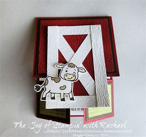 Fun Fold Friday Stampin UP Cutest Cows Double Dutch Gate Fold In