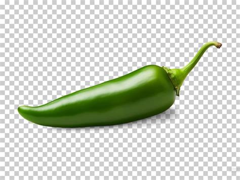 Premium Psd Green Jalapeno Pepper Isolated On Transparent Background