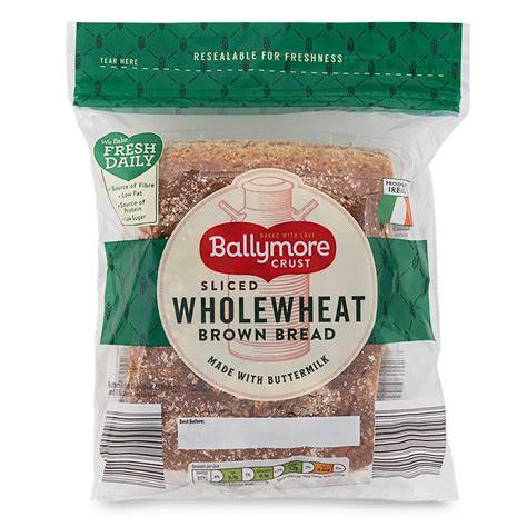 Sliced Wholewheat Brown Bread 500g Ballymore Crust ALDI IE