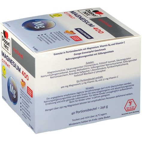 Doppelherz System Magnesium Citrat St Shop Apotheke At