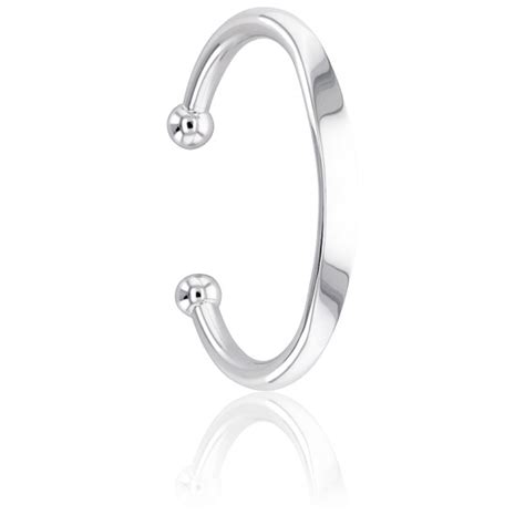 Bracelet Jonc Ouvert Boules Argent Artemis Ocarat