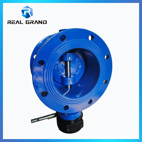 Hot Sale Double Eccentric Flanged Pneumatic Butterfly Valve With Metal