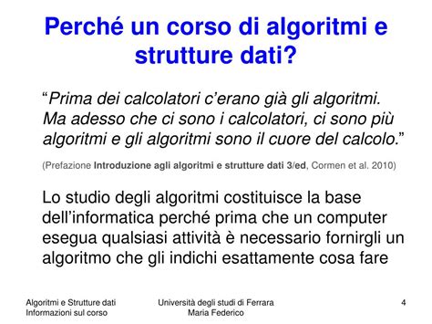 PPT Algoritmi E Strutture Dati A A 2013 2014 Informazioni Sul Corso