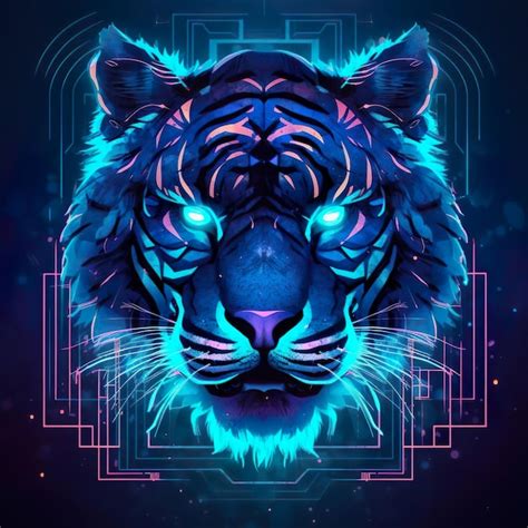 Premium Ai Image Tiger Head Illustration Isolated Background Ai Generated