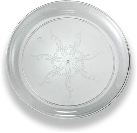 Amazon Caterers Collection 6 Inch Clear Plastic Plates 20 Per