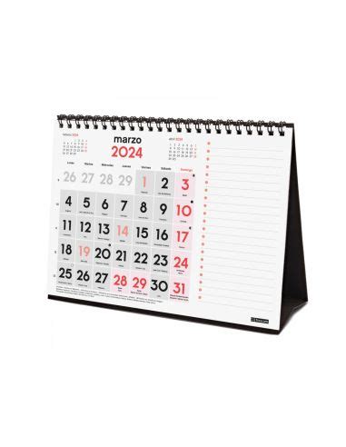 Calendario Finocam Sobremesa Numeros Grandes Notas S