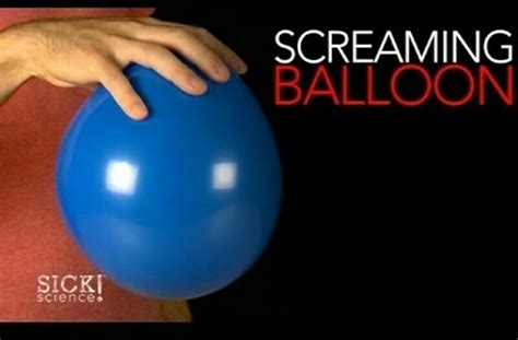 Screaming Balloon Sick Science 161 Instructional Video For 5th