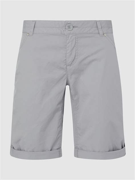 S Oliver Red Label Regular Fit Bermudas Aus Baumwolle Hellgrau Online