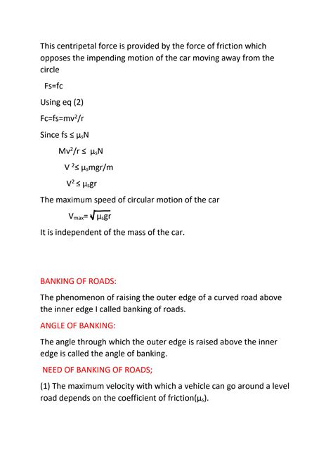 Solution Laws Of Motion Circular Motion Class 11 Physics Studypool