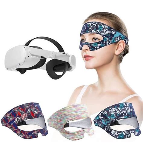 Lot De 3 Masque Anti Transpiration Vr De Réalité Virtuelle Confortable Empêche Les Lunettes Vr