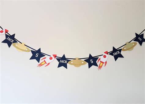 Space Banner Personalised Space Party Banner Space Birthday - Etsy