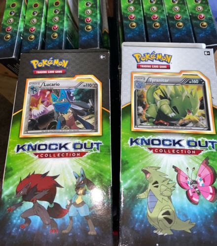 Pokemon Knockout Collection Tyranitar Lucario Set Ancient Origins